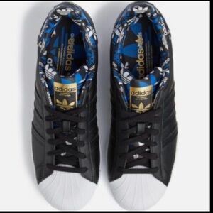 Adidas Black and White Superstar Shoes Sz 10.5